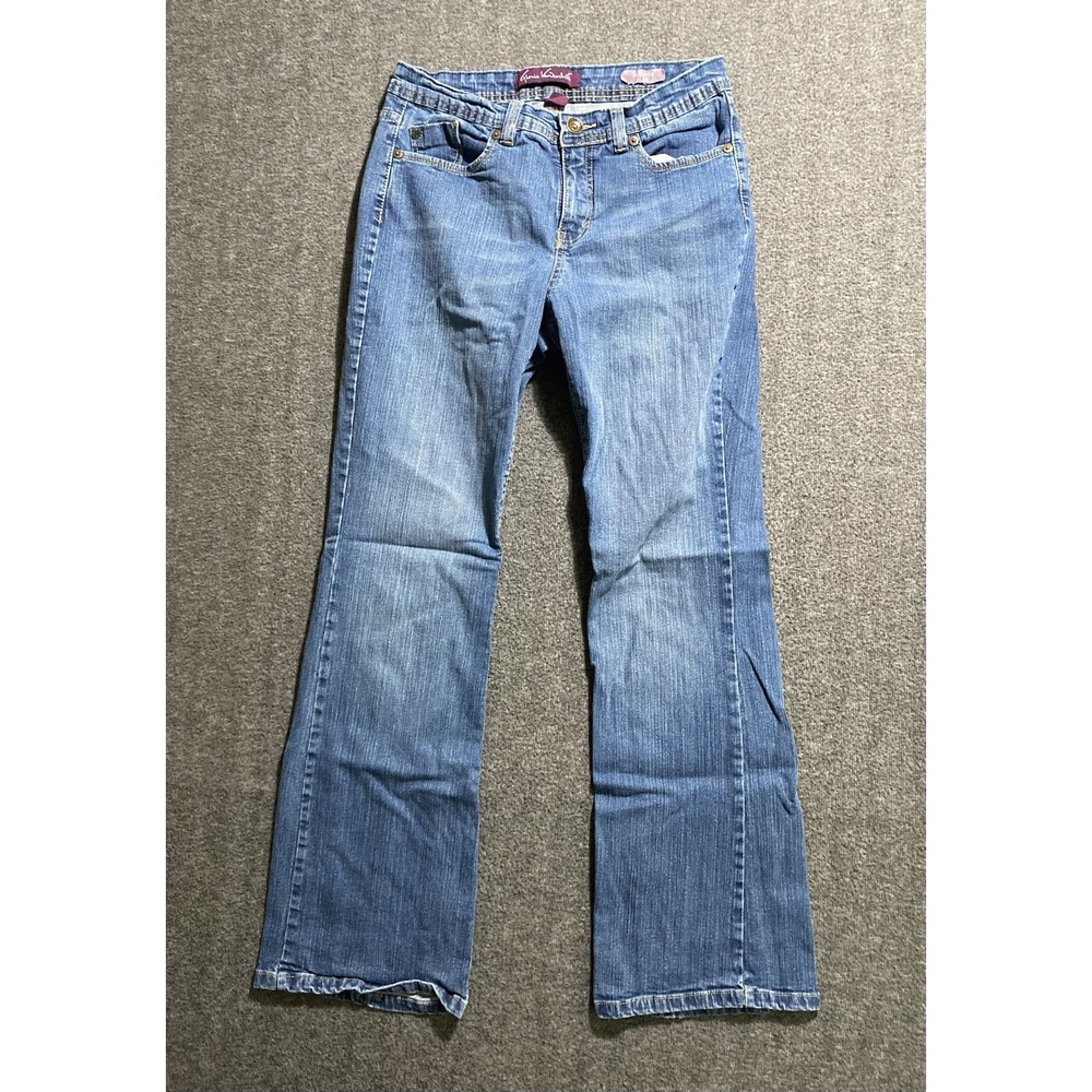 Gloria Vanderbilt Isabelle Flare Womens Light Wash Jeans Size 10 Blue Denim